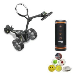 AMBA7 Motocaddy M3 GPS DHC Electric Caddy Cart Bundle Black