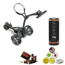 AMBA7 Motocaddy M3 GPS DHC Electric Caddy Cart Bundle Black