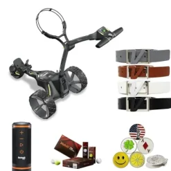 AMBA7 Motocaddy M3 GPS DHC Electric Caddy Cart Bundle Black