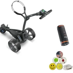 AMBA7 Motocaddy M5 GPS DHC Electric Caddy Cart Bundle Black
