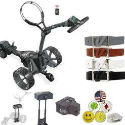 AMBA7 Motocaddy M7 GPS Remote Electric Cart Bundle Black