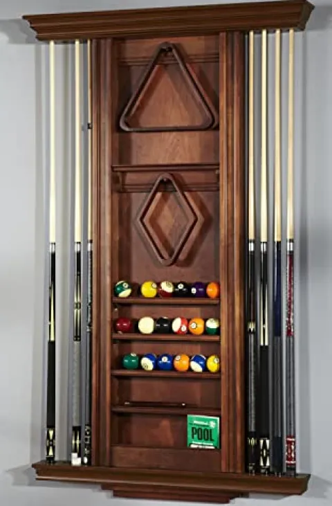 AMERICAN HERITAGE BILLIARDS Venice Cue Rack + Suede Finish
