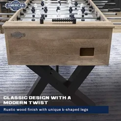 American Legend 54″ Kirkwood Foosball Table Grey
