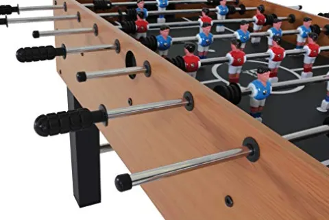 American Legend Charger 52” Foosball Table with Abacus Scoring and Ball Return Brown