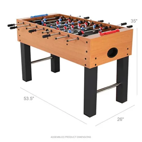 American Legend Charger 52” Foosball Table with Abacus Scoring and Ball Return Brown