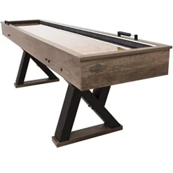 American Legend Kirkwood 9’ LED Light Up Shuffleboard Table with Bowling