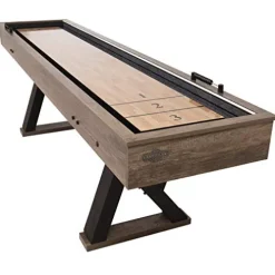 American Legend Kirkwood 9’ LED Light Up Shuffleboard Table with Bowling