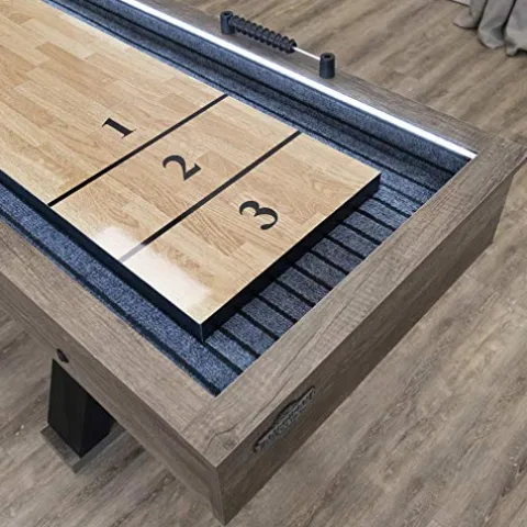 American Legend Kirkwood 9’ LED Light Up Shuffleboard Table with Bowling
