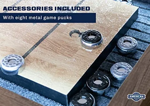 American Legend Kirkwood 9’ LED Light Up Shuffleboard Table with Bowling