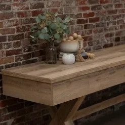 American Legend LED Shuffleboard with Buffet Top – Modern Style – Light Up LED Rails