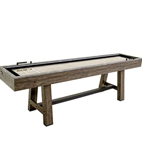 American Legend Stonebridge 9’ LED Light Up Shuffleboard Table with Bowling Stonebridge