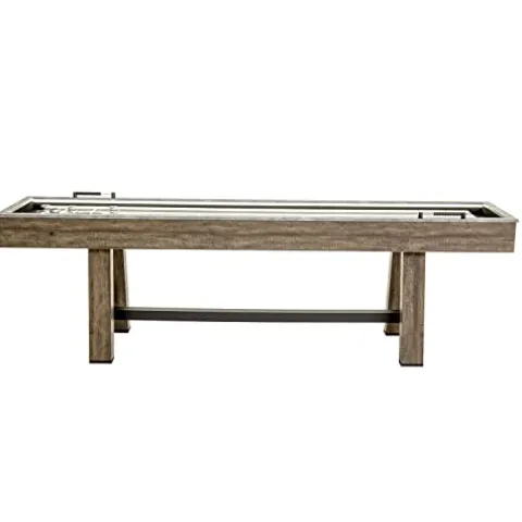 American Legend Stonebridge 9’ LED Light Up Shuffleboard Table with Bowling Stonebridge