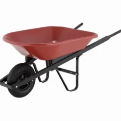 AMES Wheelbarrow Poly Tray 4 Cu. Ft. Red