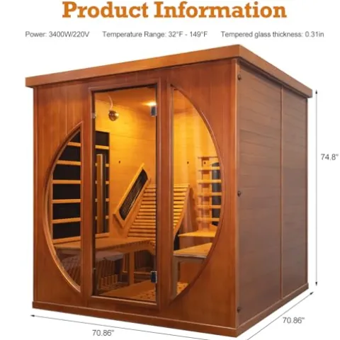 amocane 2 Person Cedar Sauna