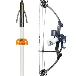 AMS Bowfishing Hooligan V2 Bowfishing Bow Kit Grey