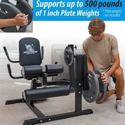 ANYTHING SPORTS Heavy Duty Adjustable Leg Extension and Curl Machine 2.0 Black