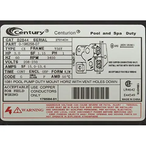 AO Smith B2844 Pool Pump Motor