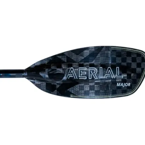 AQUA BOUND Aerial Major Carbon Versa-Lok Bent Shaft Kayak Paddle 4-Piece Black