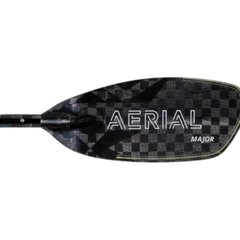 AQUA BOUND Aerial Major Carbon Versa-Lok Bent Shaft Kayak Paddle 4-Piece Black