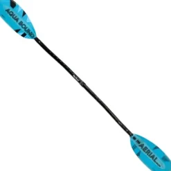 AQUA BOUND Aerial Major Fiberglass Versa-Lok Bent Shaft 4-Piece Kayak Paddle Blue