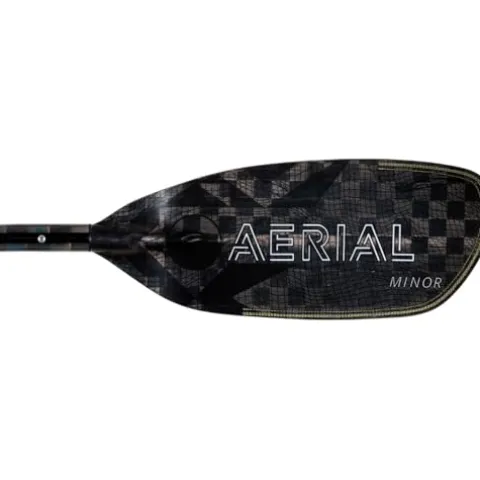 AQUA BOUND Aerial Minor Carbon Versa-Lok Bent Shaft Kayak Paddle 4-Piece Black