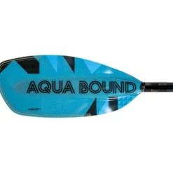 AQUA BOUND Fiberglass Bent Shaft Kayak Paddle 1-Piece Blue 197cm