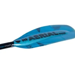 AQUA BOUND Fiberglass Bent Shaft Kayak Paddle 1-Piece Blue 197cm