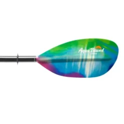 AQUA BOUND Fiberglass Kayak Paddle with Carbon Shaft & Posi-Lok Fuego