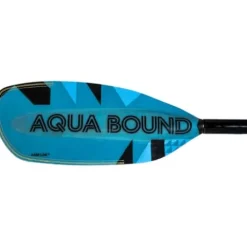AQUA BOUND Fiberglass Versa-Lok Bent Shaft 4-Piece Kayak Paddle Blue