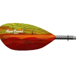 AQUA BOUND Whiskey Fiberglass Straight Shaft 4-Piece Kayak Paddle Fuego