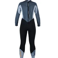 Aqua Lung Women’s AquaFlex 7mm Back-Zip Scuba Diving Wet Jumpsuit Black/Gray