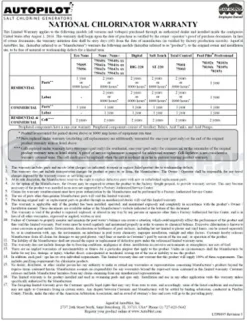 AquaCal Autopilot DNP1 Digital Nano Plus 115-volt Salt Chlorine Generator, 28000-Gallon White/Blue