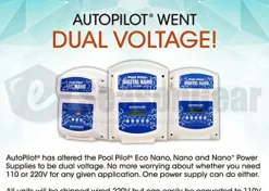 AquaCal Autopilot DNP1 Digital Nano Plus 115-volt Salt Chlorine Generator, 28000-Gallon White/Blue