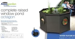 Aquagarden Complete Raised Window Pond Kit – Octagon Mocha