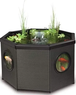 Aquagarden Complete Raised Window Pond Kit – Octagon Mocha