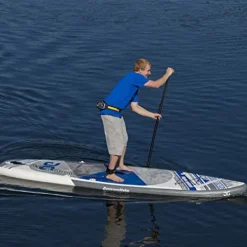 AQUAGLIDE 11′ Cascade Inflatable Stand-Up Paddleboard Blue/Gray