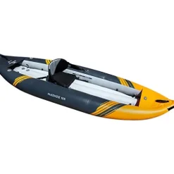 AQUAGLIDE McKenzie 105 Inflatable Kayak – 1 Person Whitewater Kayak Navy