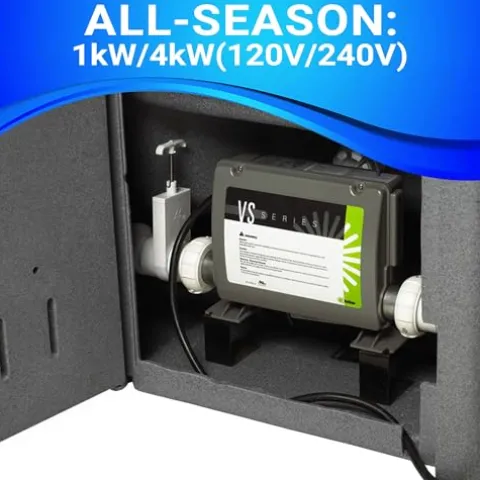 Aqualife by Strong Spas 3-4 Person Hot Tub with Hydrotherapy Jets and LED Lighting Gray Granite