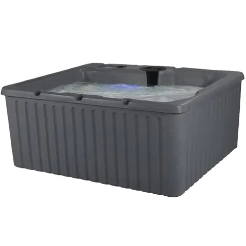 Aqualife by Strong Spas 3-4 Person Hot Tub with Hydrotherapy Jets and LED Lighting Gray Granite