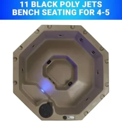 Aqualife by Strong Spas Invi Hot Tub 5-Person LED USA Cobblestone