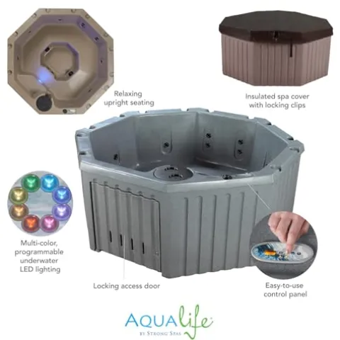Aqualife by Strong Spas Invi Hot Tub 5-Person LED Lighting Millstone