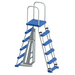 Aquarian Fuzion 24 Ft x 52 in Round Above Ground Swimming Pool Backyard Framed Pool Kit Gray