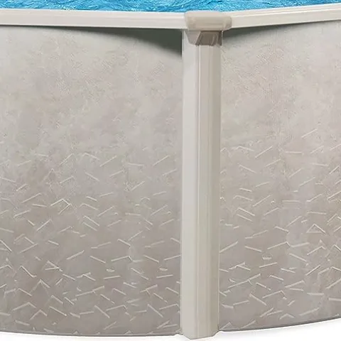 Aquarian Phoenix Round Steel Frame Above Ground Swimming Pool Gray