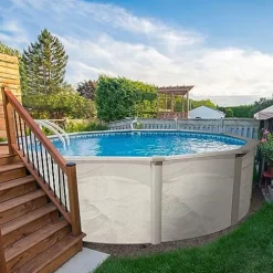 Aquarian Phoenix Steel Frame Above-Ground Pool Beige