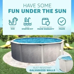 Aquarian Phoenix Steel Frame Above-Ground Pool Beige