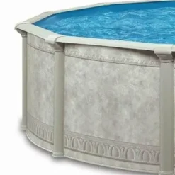 Aquarian Pools Venetian Steel Above Ground Swimming Pool Gray