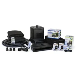 Aquascape AquaSurgePRO 2000-4000 Complete Waterfall Kit with 16 Feet Stream Black