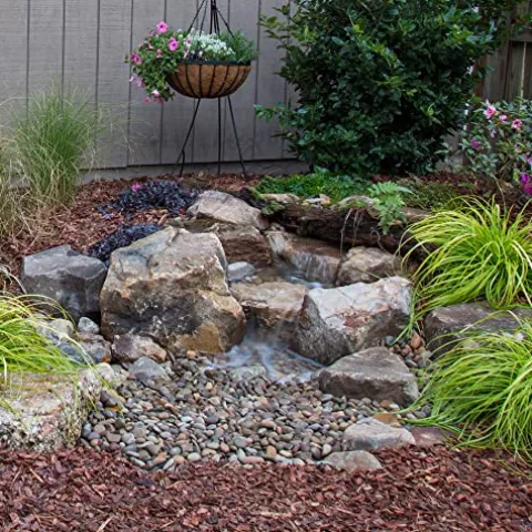 Aquascape Backyard Waterfall Fountain Kit for Landscape and Garden Black