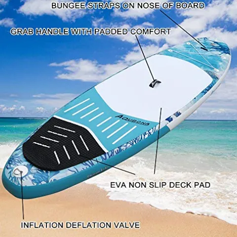 AQUBONA Inflatable Stand Up Paddle Board Ocean Blue