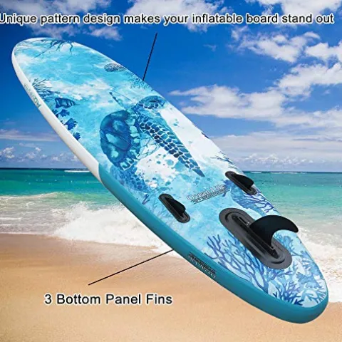 AQUBONA Inflatable Stand Up Paddle Board Ocean Blue